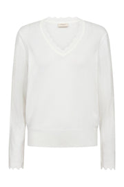 Katie Pullover 206463 | Star Off-White | Strik fra Freequent