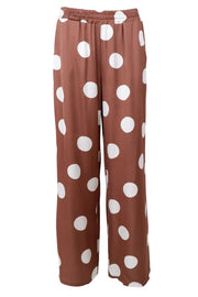 Mabel Pant | Mocca Dot | Bukser fra Black Colour