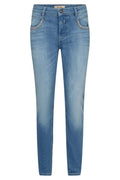 Naomi Salute Emb. Jeans 30' | Mid Blue | Jeans fra Mos Mosh