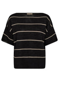 Arlen Paper SS Knit | Black | Strik fra Mos Mosh