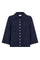 Grslulu Cardigan 207378 | Navy Blazer Melange | Cardigan fra Freequent