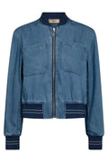Cate Onyx Jacket | Light Blue Denim | Jakke fra Mos Mosh