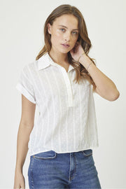 Maddie Top 35817 | White | Top fra Co'couture