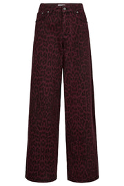 Leo Wide Pant 31287 | Winered | Bukser fra Co'couture