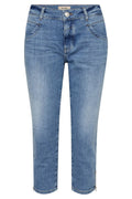 Naomi Olympos Jeans Capri | Mittelblau | Jeans von Mos Mosh