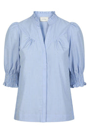 Diana B Stripe Stone Blouse 164327 | Light Blue | Bluse fra Neo Noir