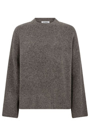 Roger O-Neck Knit 32196 | Walnut | Strik fra Co'couture
