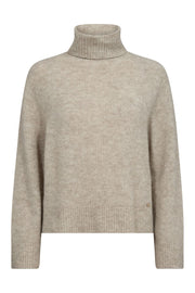 Aidy Thora Rollneck Knit  | Feather Gray | Strik fra Mos Mosh