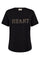 Gaya Tee 204728 | Black w. Bronze Brown | T-Shirt fra Freequent