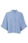 Davina Loose Shirt | Dust Blue | Skjorte fra Black Colour