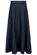 Raya Denim Skirt | Dark Blue | Nederdel fra Neo Noir – nedsat