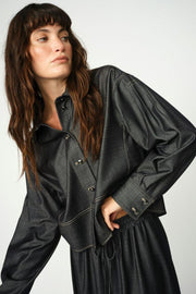 Anela Cilla Shirt | Black | Skjorte fra Mos Mosh