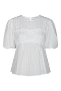 Kiril S Voile Blouse | White | Bluse fra Neo Noir