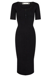 Claire Rib Knit Dress 36106 | Black | Kjole fra Co'couture