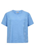 Ziprea Tee 207647 | Vista Blue | T-Shirt fra Freequent – nedsat