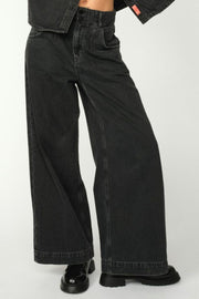 HNoble Drapy Pant Ankle | Black | Bukser fra HEYANNO