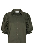 Etta Poplin Shirt | Army | Bluse fra Neo Noir