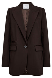 Vola Single Oversize Blazer 30050 | Dark Brown | Blazer fra Co'couture