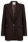 Vola Single Oversize Blazer 30050 | Dark Brown | Blazer fra Co'couture