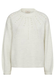 Pearl Pullover 204835 | Off-white Melange | Strik fra Freequent