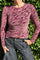 Zenia Mesh Blouse | Berry Rose | Bluse fra Black Colour