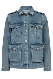 Anetta Denim Jacket   | Blue | Jakke fra Mos Mosh