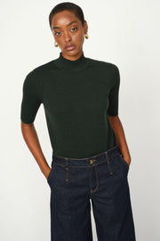 Relena Turtleneck SS Knit | Scarab | Strik fra Mos Mosh
