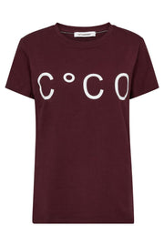 Signature New Tee 33200 | Winered | T-Shirt fra Co'couture