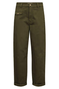Aymen Len Pant Ankle | Olive Night | Bukser fra Mos Mosh