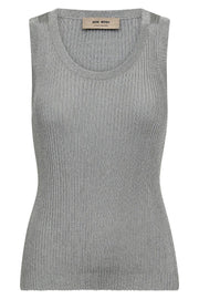 Relena Imanja Knit Tank Top | Silver | Strik fra Mos Mosh