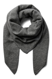 Enata Cashmere Knit Scarf | Grey Melange | Tørklæde fra Mos Mosh