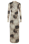 Onessa Faded Mesh Dress | Dusty Brown | Kjole fra Neo Noir – nedsat