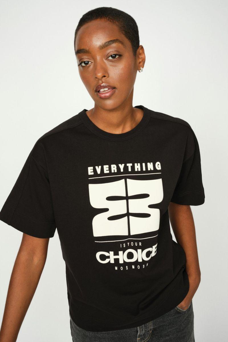 Mos Mosh T-shirt | Black | MMZori O-SS Tee – Lisen.dk