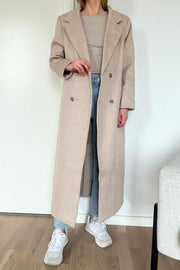 Williams Wool Coat 157467 | Beige Melange | Jakke fra Neo Noir