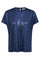 Nivola O-neck Metallic Tee | Ensign Blue | T-shirt fra Mos Mosh