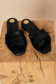 Sicily Leather Slipper | Black | Footwear fra Mos Mosh