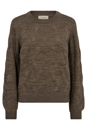 Jazz Pullover 204509 | Morel Melange | Strik fra Freequent