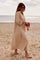 Wisteria Flow Dress | Beige | Kjole fra French Laundry