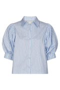 Etta Stripe Stone Shirt | Light Blue | Bluse fra Neo Noir