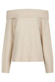 Jane Knit Blouse | Ivory | Strik fra Neo Noir