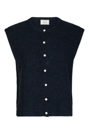 Everest Knit Vest | Navy | Strik fra Neo Noir