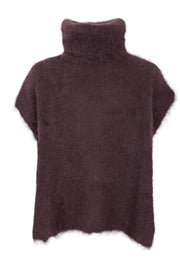 Bjoerk Rollneck Vest | Coffee | Strik fra Black Colour