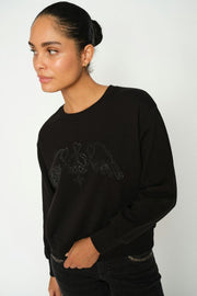 Jaylin O-LS Sweatshirt | Black | Sweats fra Mos Mosh