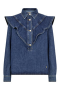 Irina Denim Shirt | Dark Blue | Skjorte fra Mos Mosh