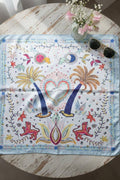 Sweet Palm Scarf | Blue | Tørklæde fra By Timm – nedsat