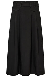 Luna Pocket Pleat Skirt 34222 | Black | Nederdel fra Co'couture