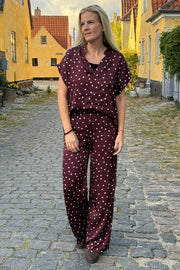Valery Ss Blouse | Plum | Bluse fra Black Colour