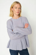 Thora O-Neck Frill Knit | Eventide | Strik fra Mos Mosh – nedsat