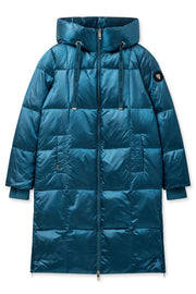 Nova Metallic Down Jacket  | Bluesteel | Jakke fra Mos Mosh