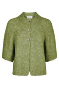 Benuta Fluffy Knit Cardigan | Dusty Green | Strik fra Neo Noir